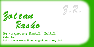 zoltan rasko business card